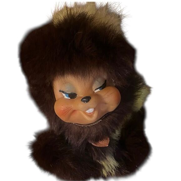 Vintage Rushton Rubber Faced Skunk Hanging Yellow Ornament 1950’s Rare Toy Anima - Picture 4 of 12